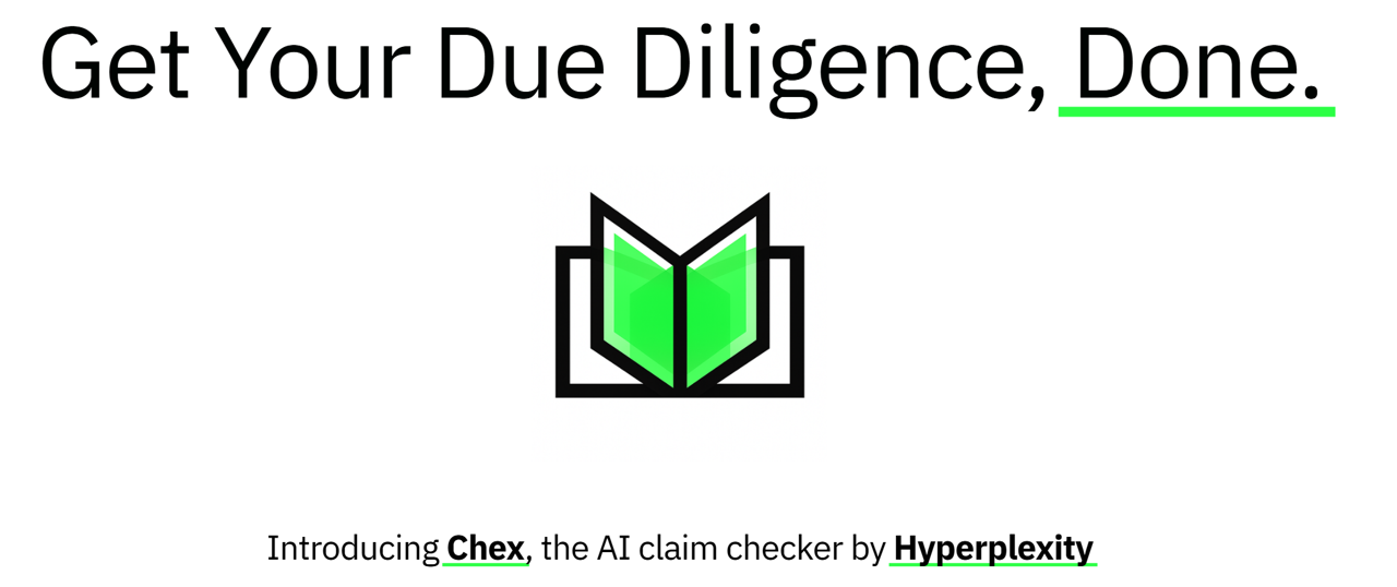 Chex — Get Your Due Diligence, Done.